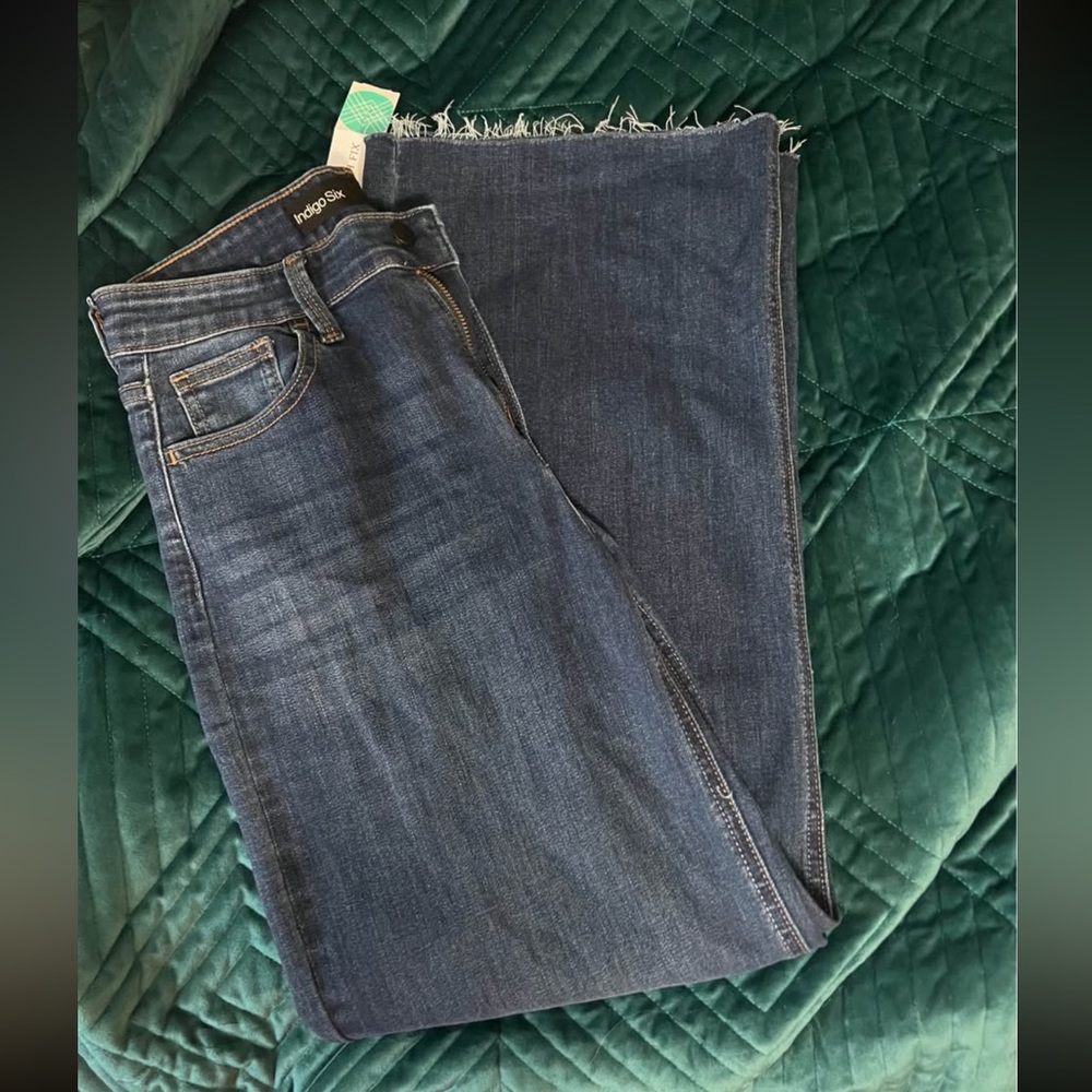 NWT indigo six ankle jeans high rise denim blue 6